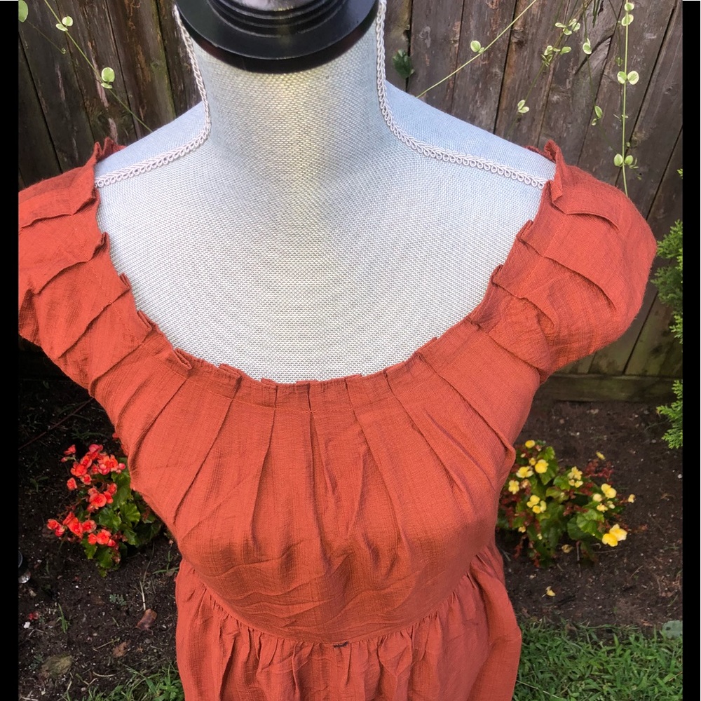 Cremieux Beautiful Rust Sundress